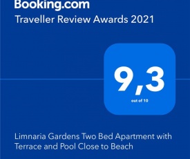 Limnaria Gardens Two Bed Apartment with Terrace and Pool Close to Beach